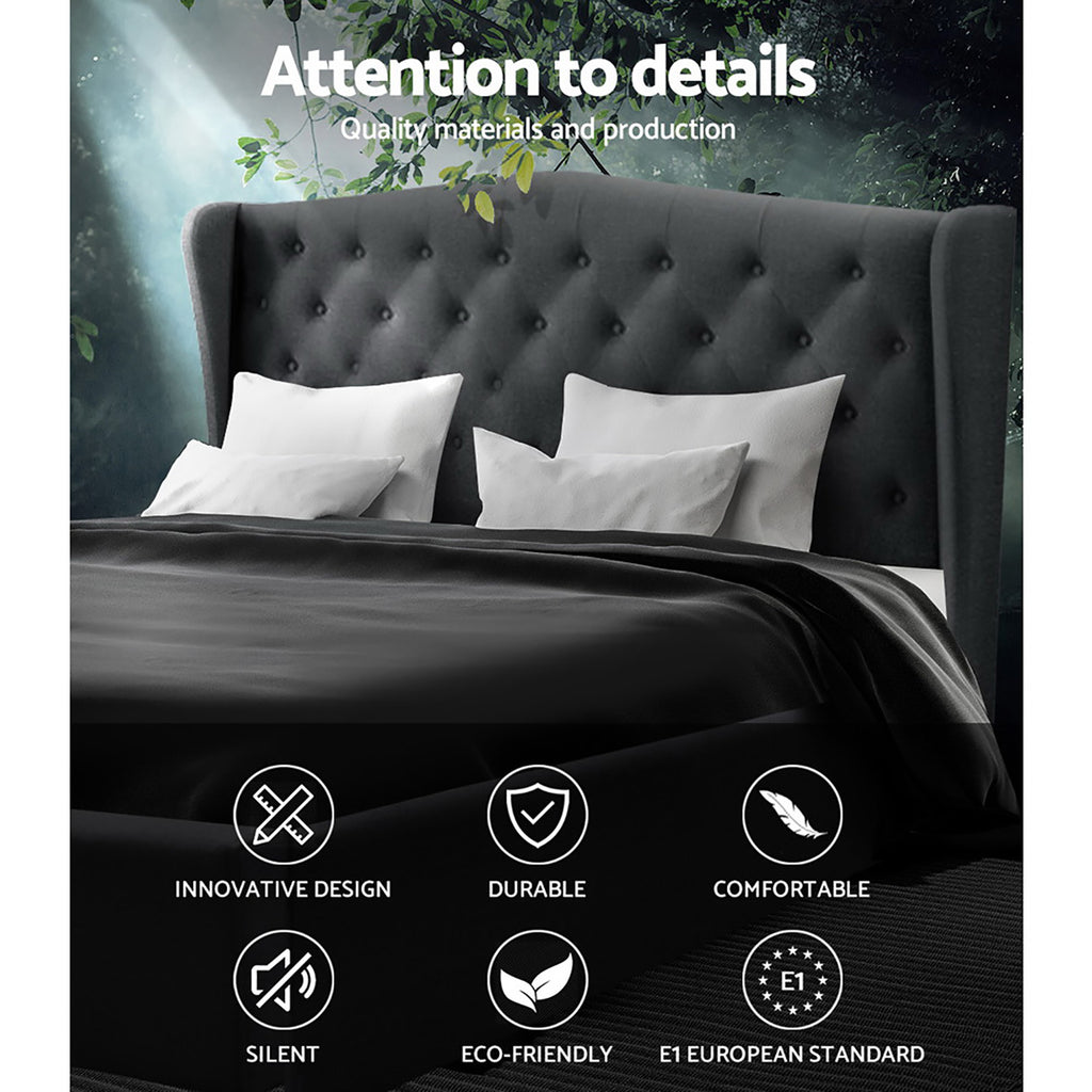 PIER Charcoal Bed Frame - King