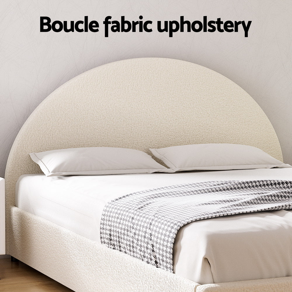 ELLA Bed Frame with Gas Lift Storage - Double