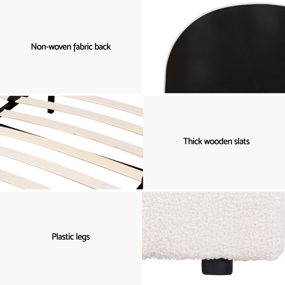 ELLA Bed Frame with Gas Lift Storage - Double