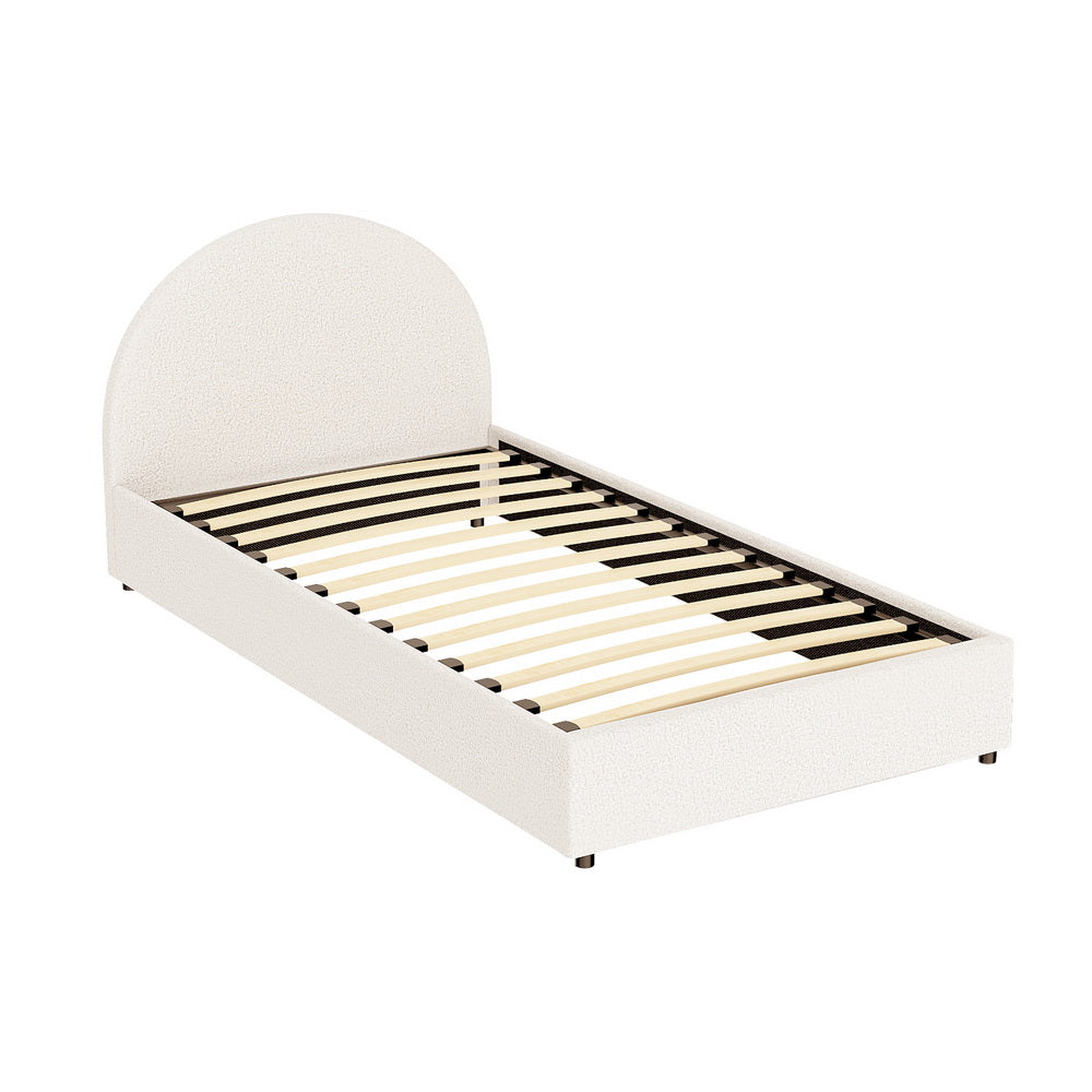 ELLA Bed Frame with Gas Lift Storage - King Single