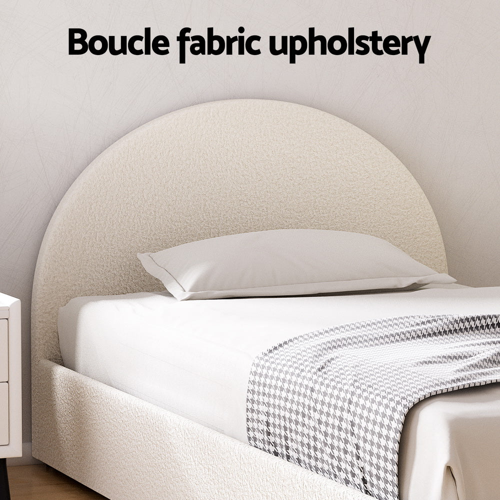 ELLA Bed Frame with Gas Lift Storage - King Single