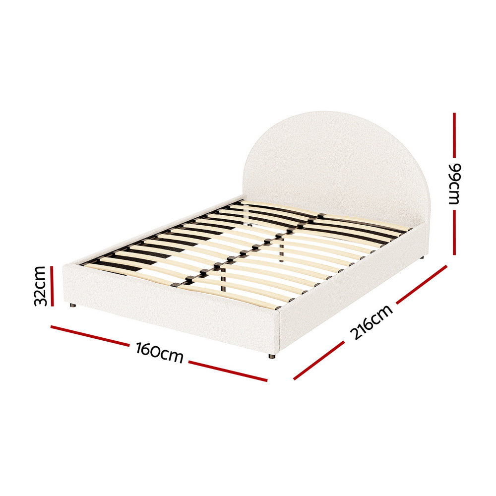 ELLA Bed Frame with Gas Lift Storage - Queen