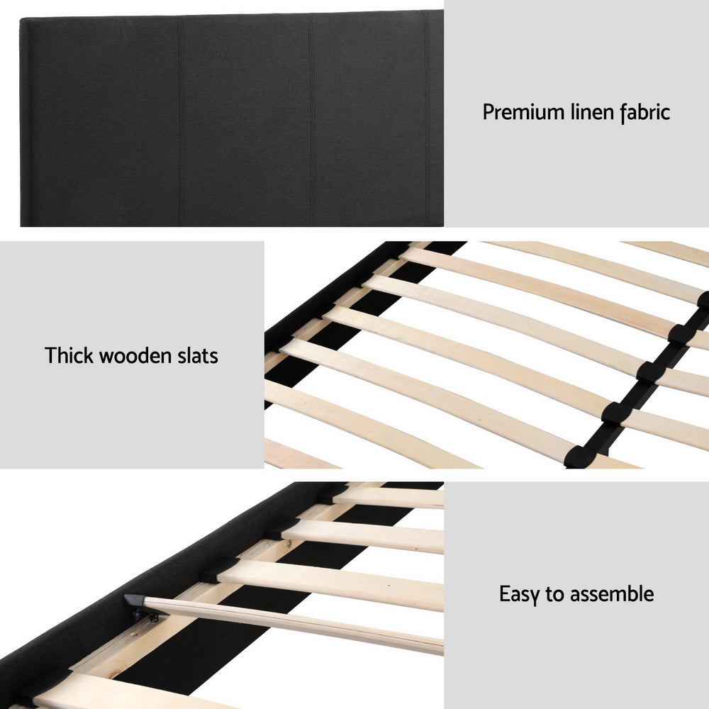 NEO Bed Frame - Double, Charcoal