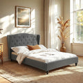 PIER Grey Bed Frame - Double
