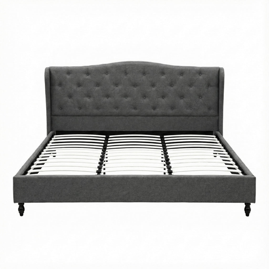 PIER Grey Bed Frame - King