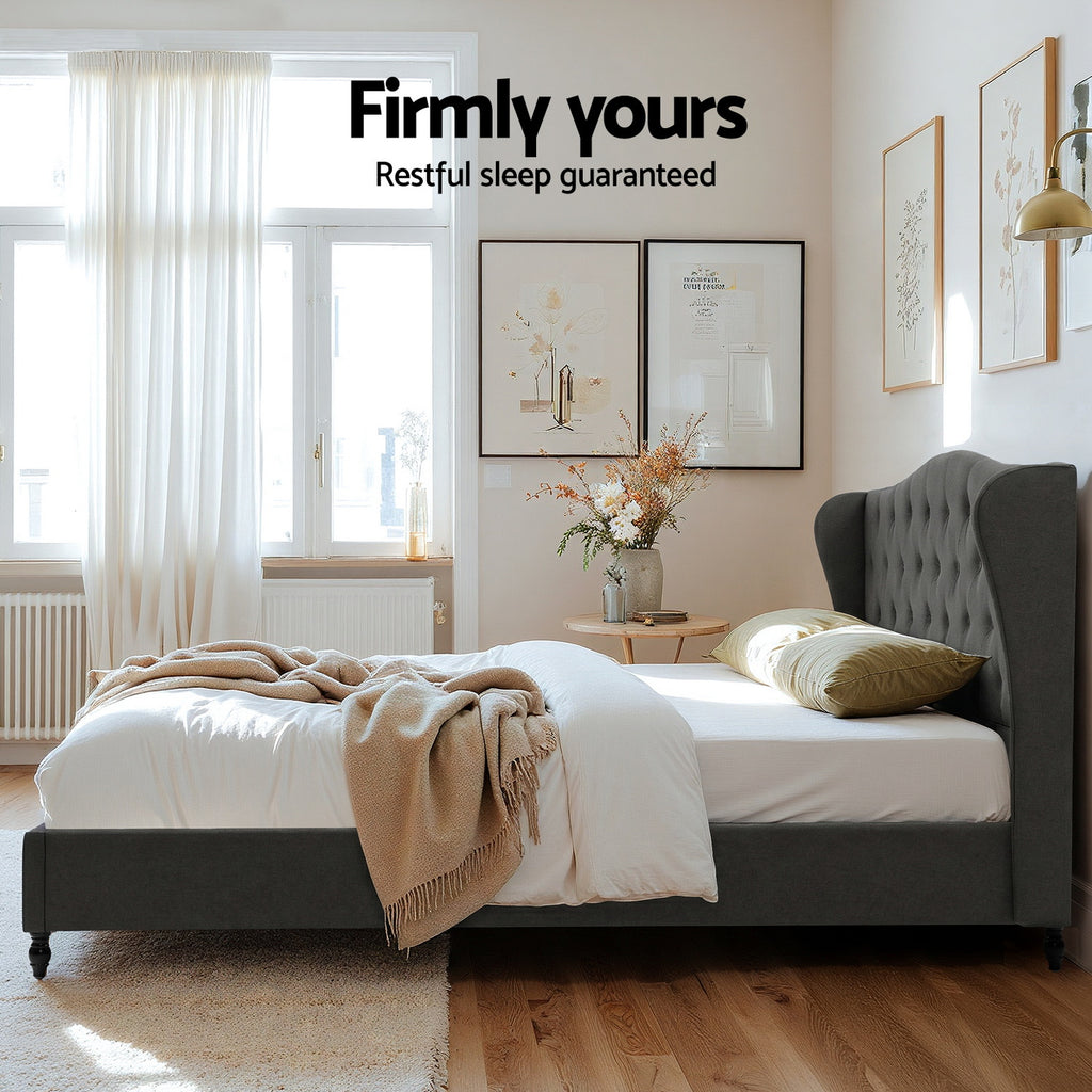 PIER Grey Bed Frame - King