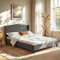 PIER Grey Bed Frame - Queen