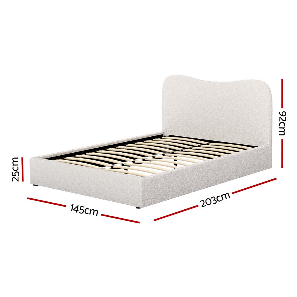 DARA Boucle Bed Frame - Double