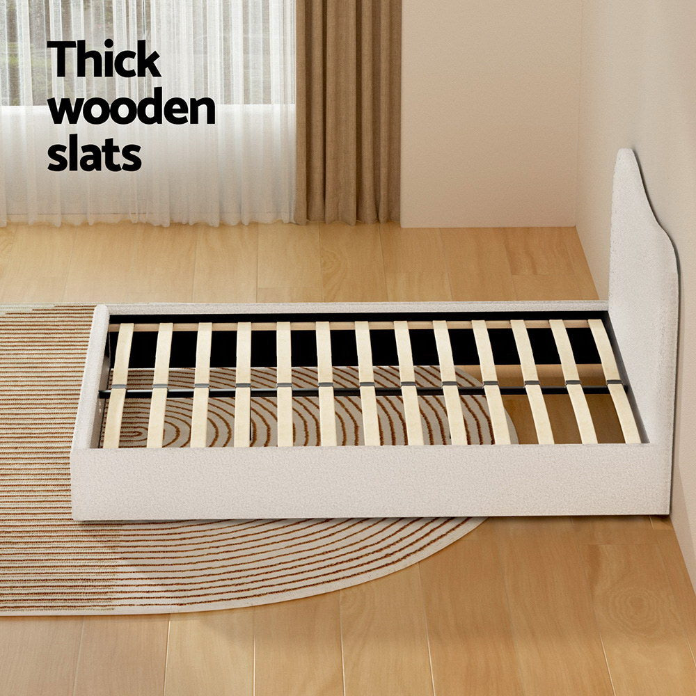 DARA Boucle Bed Frame - Double