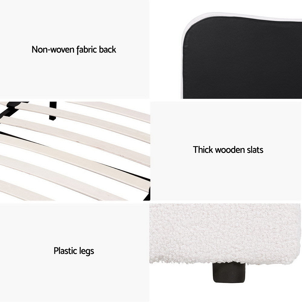 DARA Boucle Bed Frame - Double