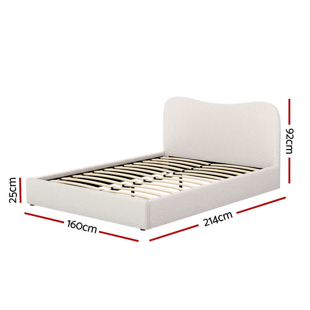 DARA Boucle Bed Frame - Queen