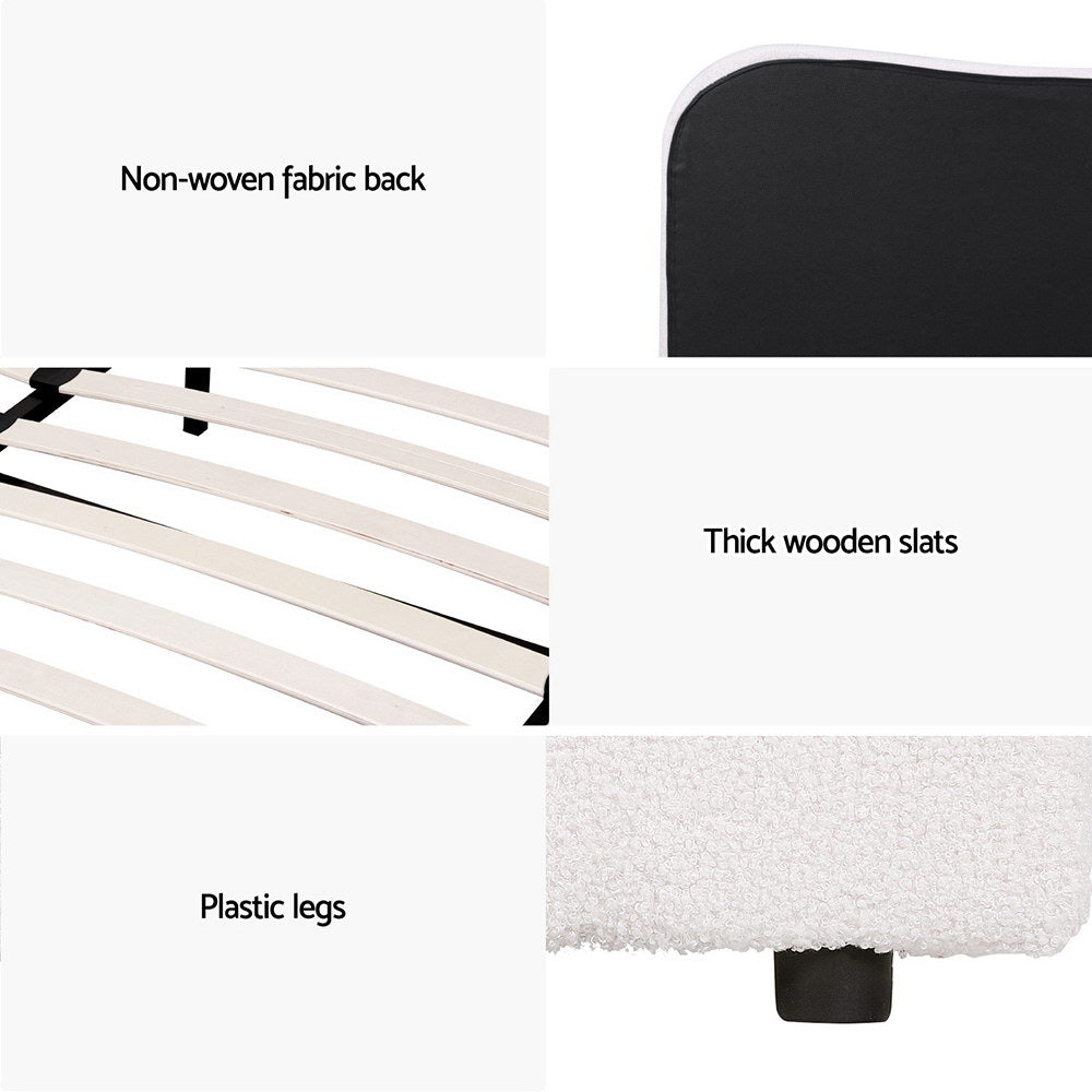 DARA Boucle Bed Frame - Queen