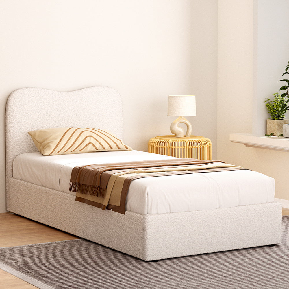DARA Boucle Bed Frame - Single