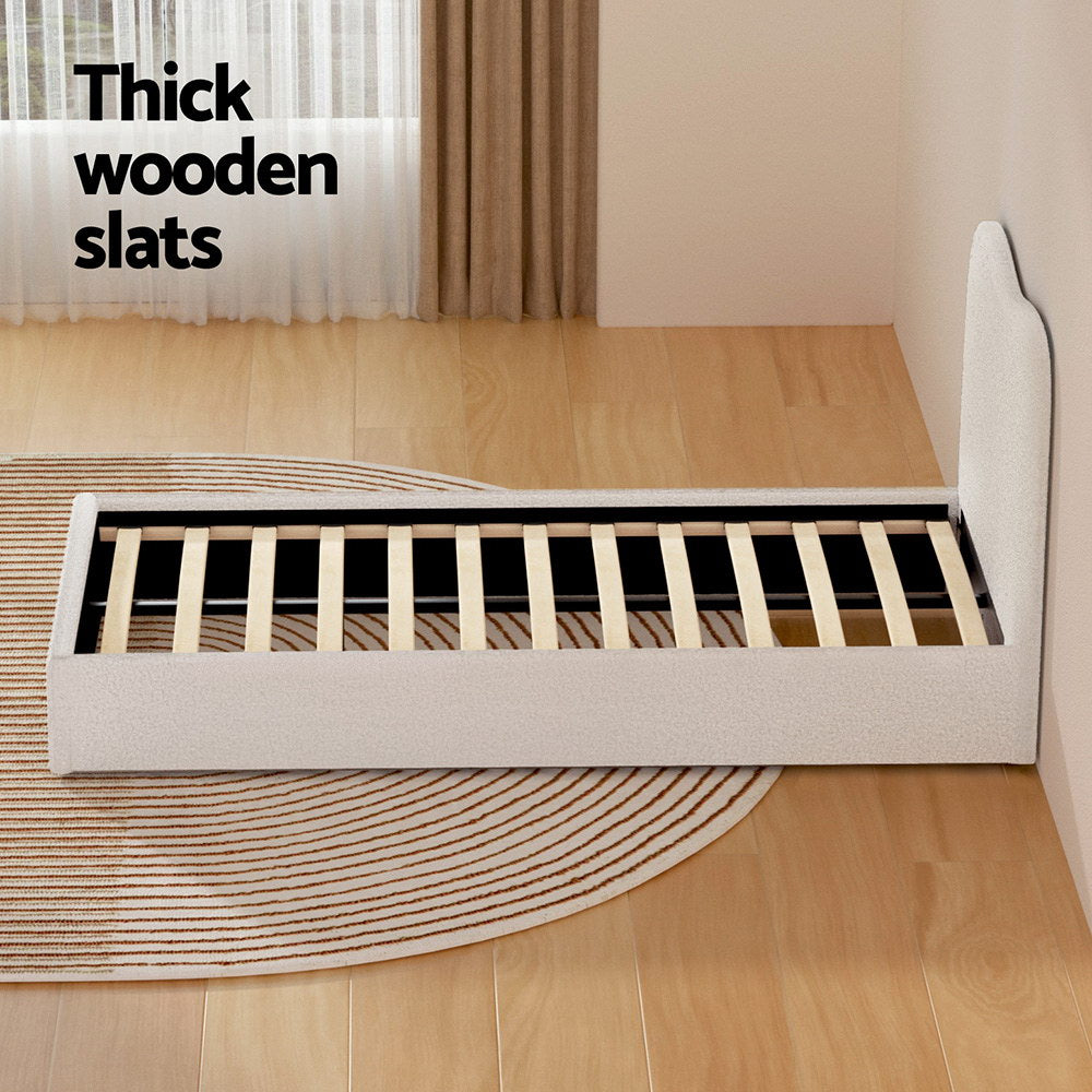 DARA Boucle Bed Frame - Single