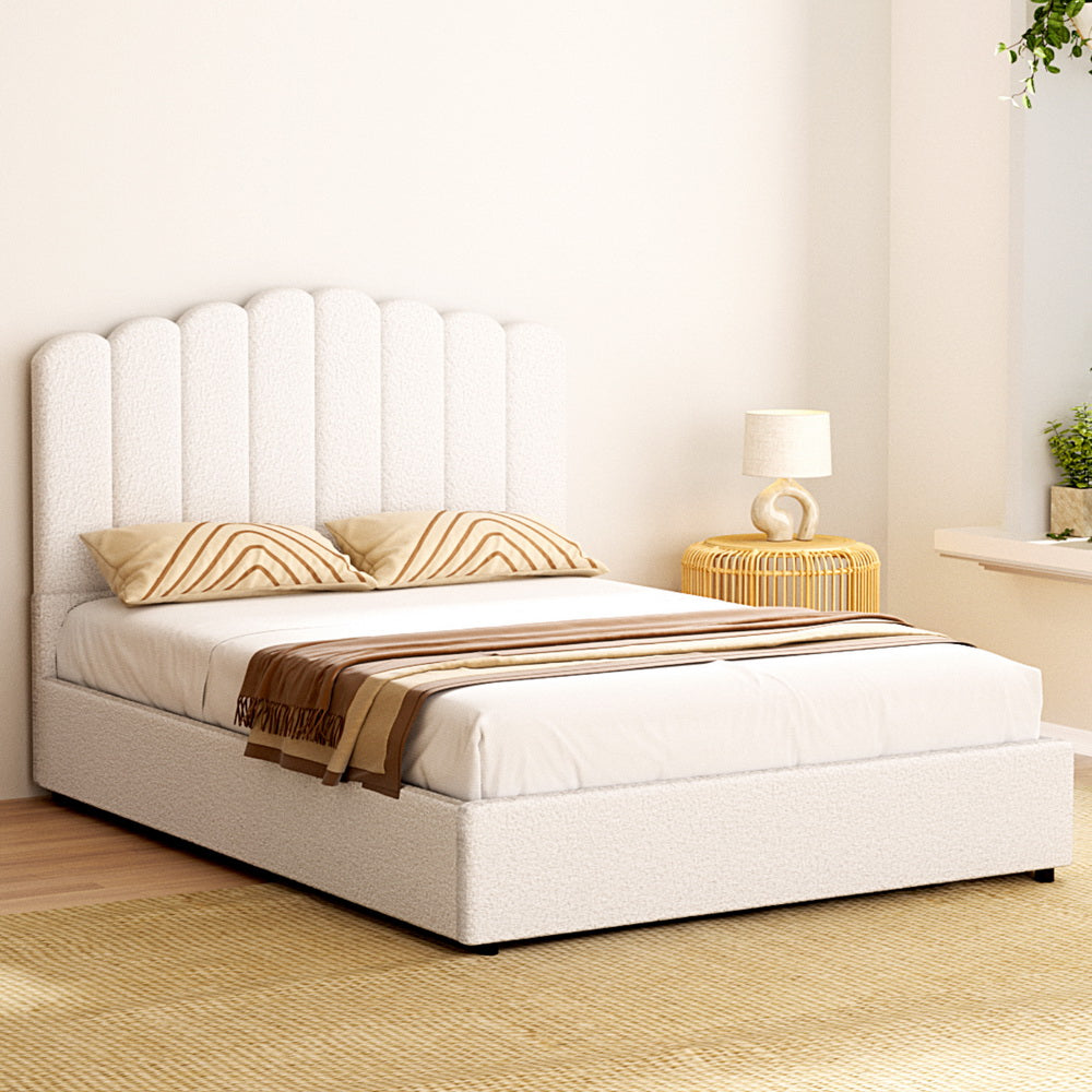 FION Boucle Bed Frame - Double