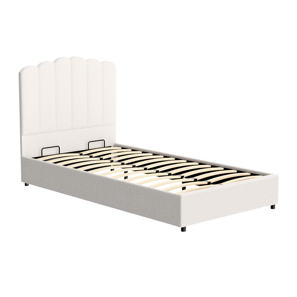 FION Boucle Bed Frame - King Single