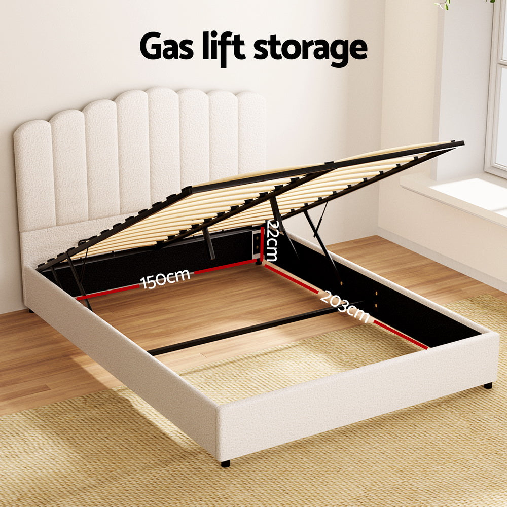 FION Boucle Bed Frame - Queen