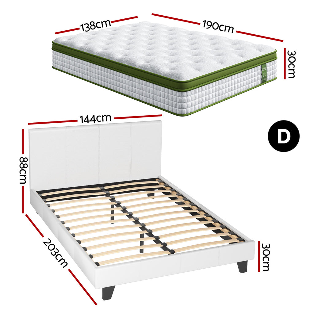 NEO Bed Frame & Mattress Package - Double