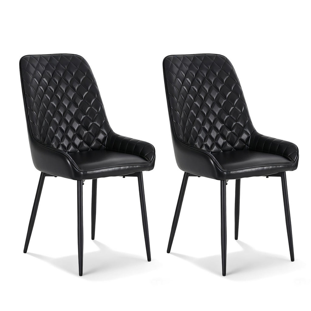 ASH Dining Chairs x 2 - Black