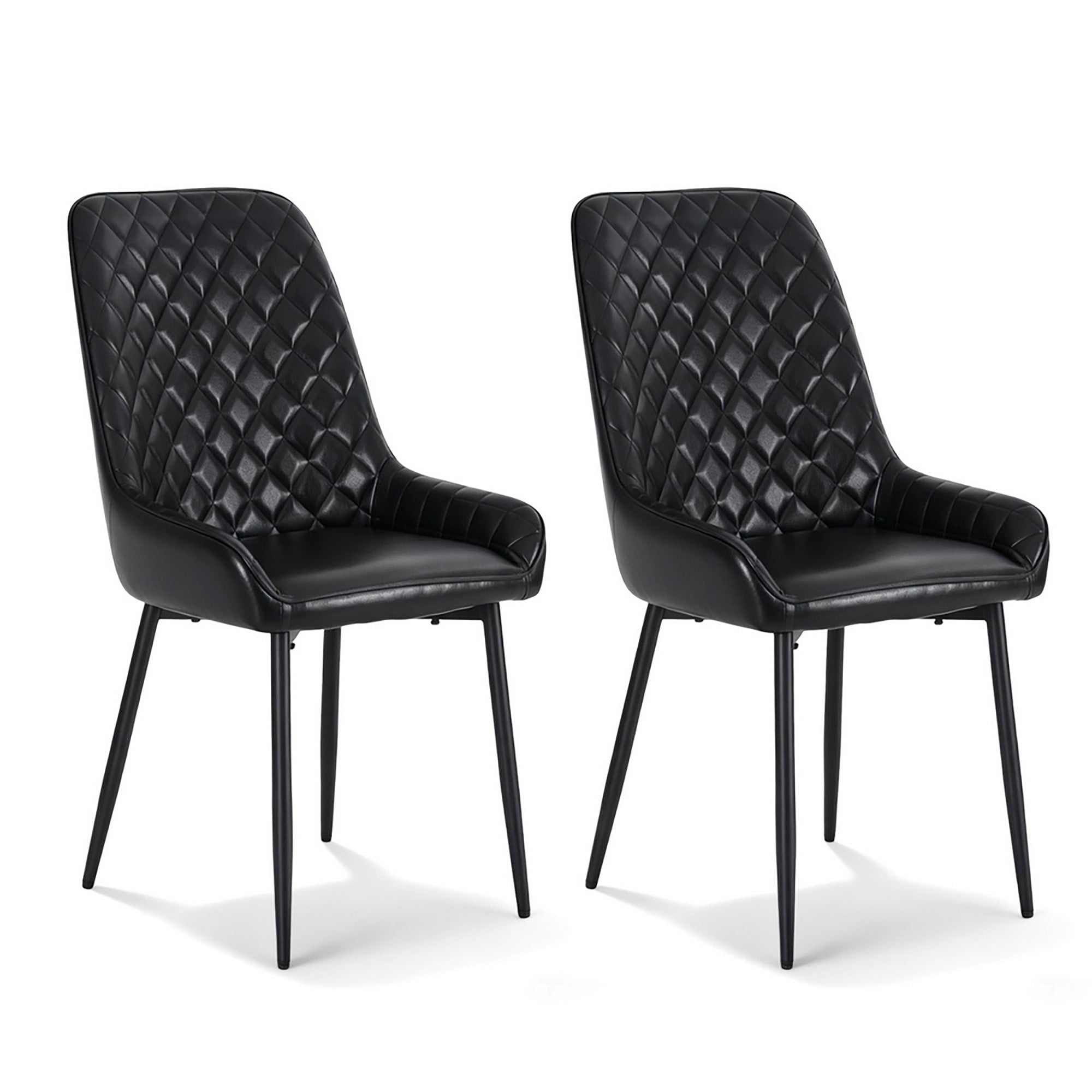 ASH Dining Chairs x 2 - Black