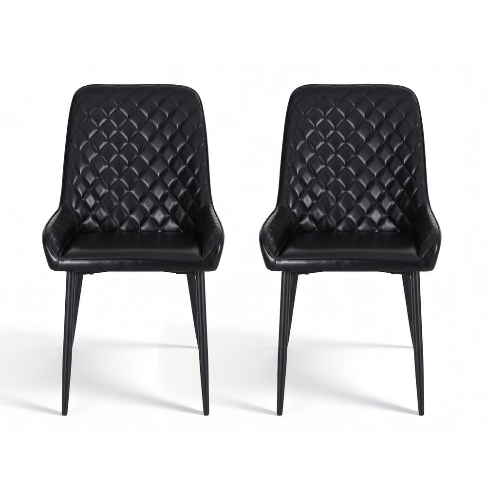 ASH Dining Chairs x 2 - Black