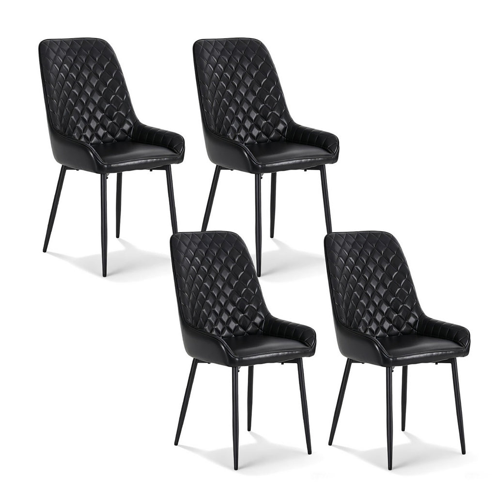 ASH Dining Chairs x 4 - Black