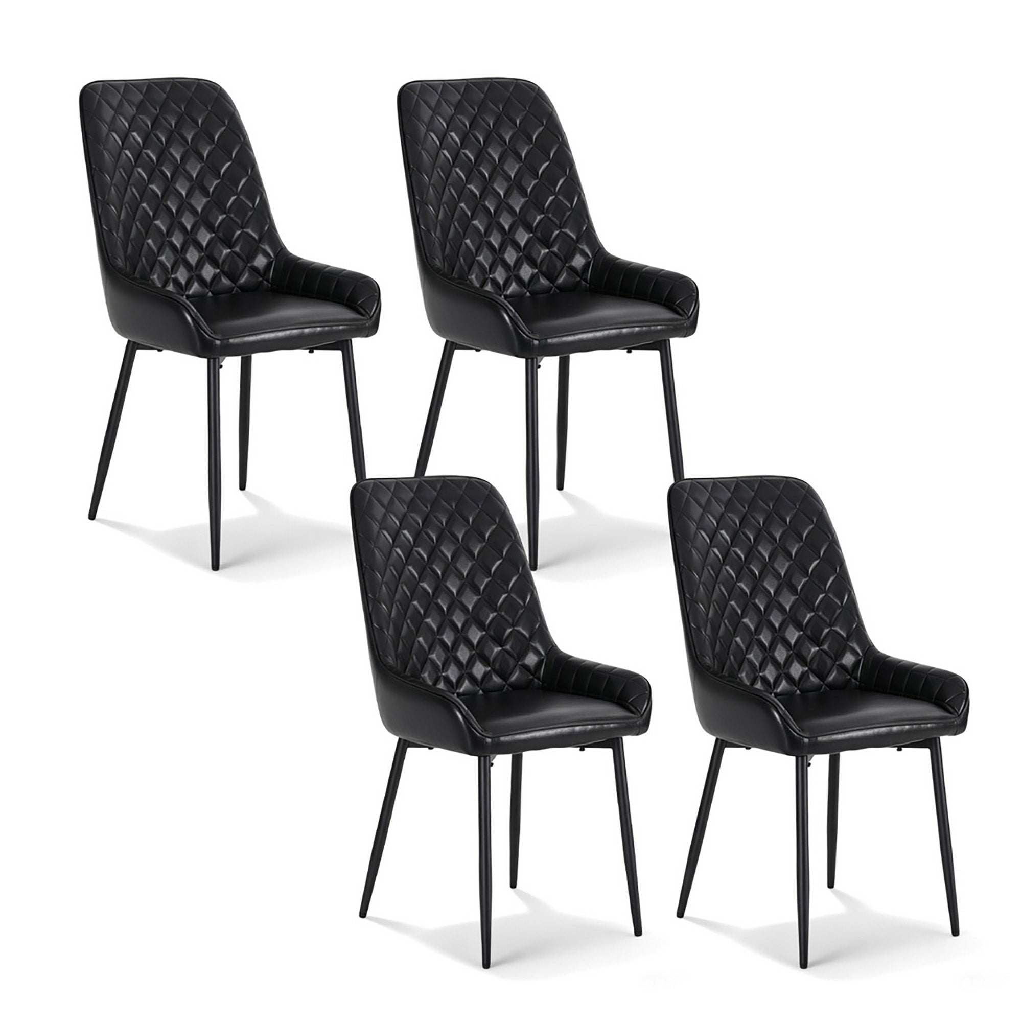 ASH Dining Chairs x 4 - Black