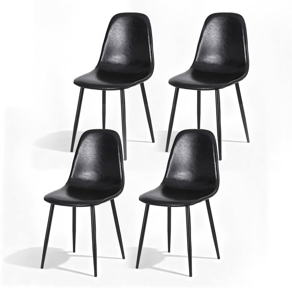 AALYA Dining Chairs x 4 - Black
