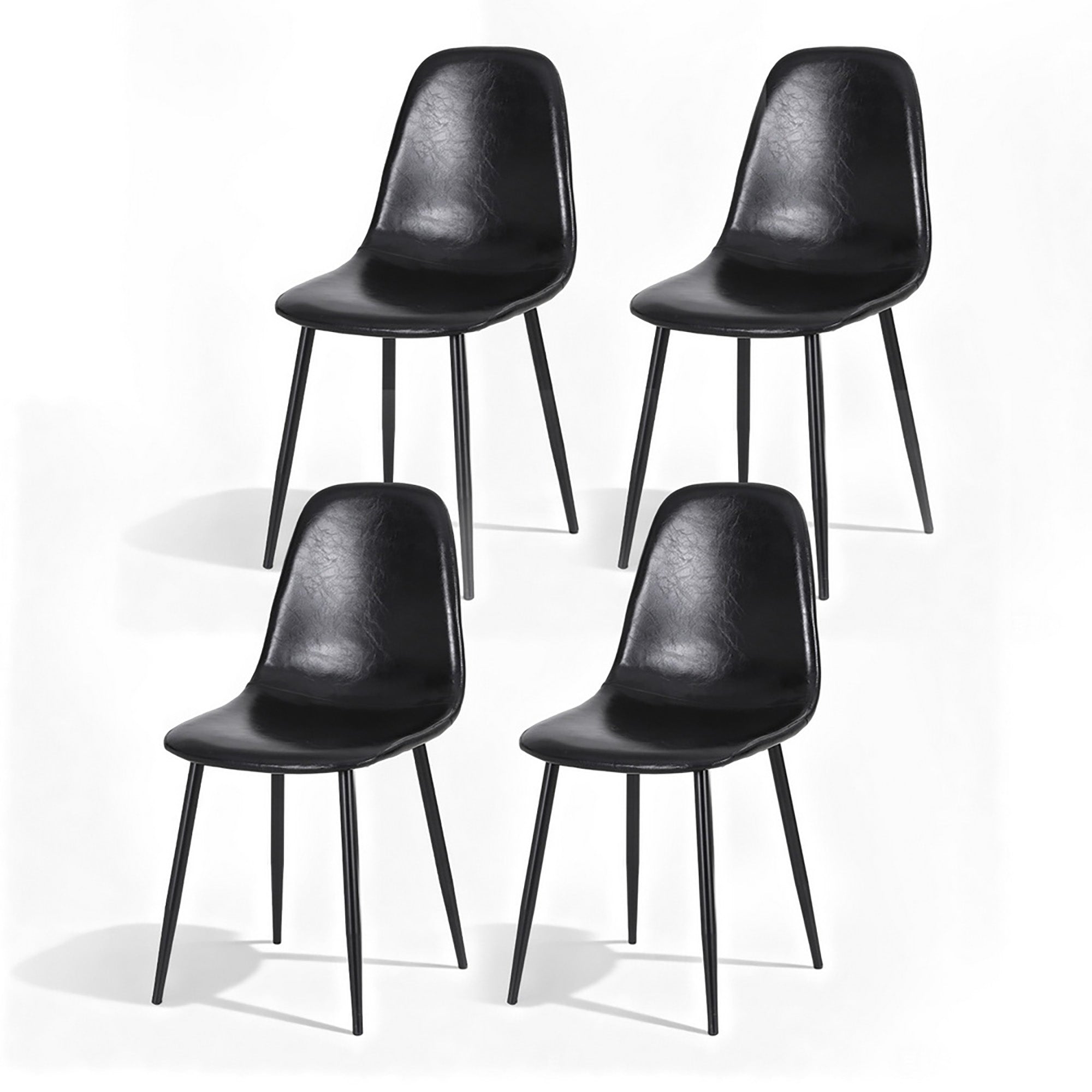 AALYA Dining Chairs x 4 - Black