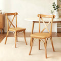 CRUX Rattan Dining Chairs, Set of 2 - Natural