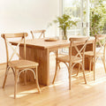 CRUX Rattan Dining Chairsm Sets of 4 - Natural