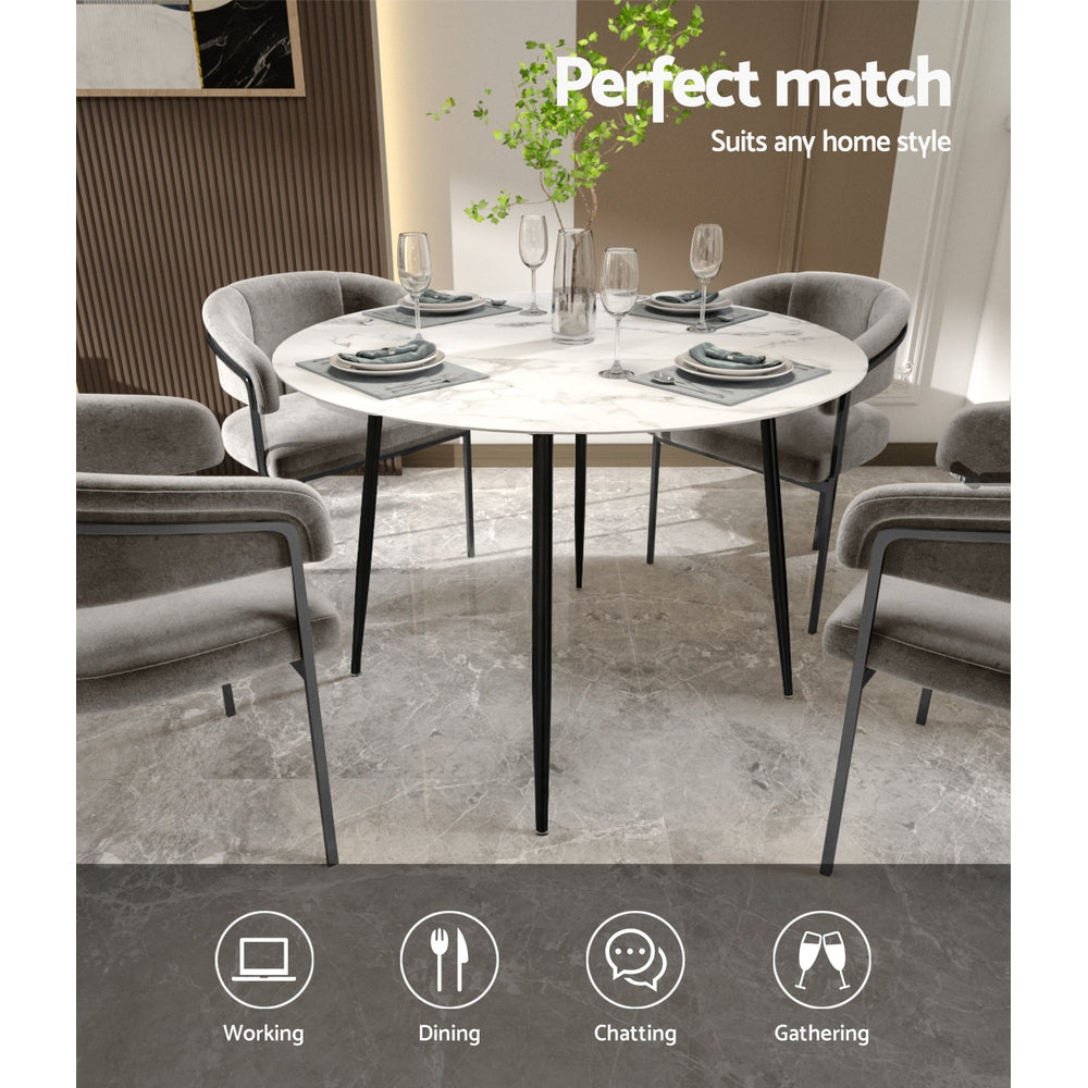 Marble Effect Dining Table