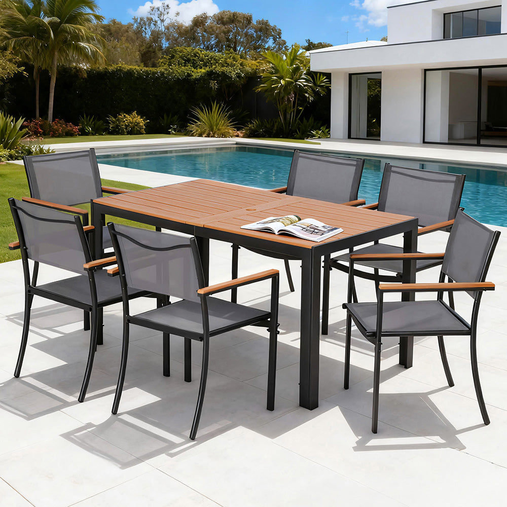 Gardeon 7 Piece Outdoor Dining Set