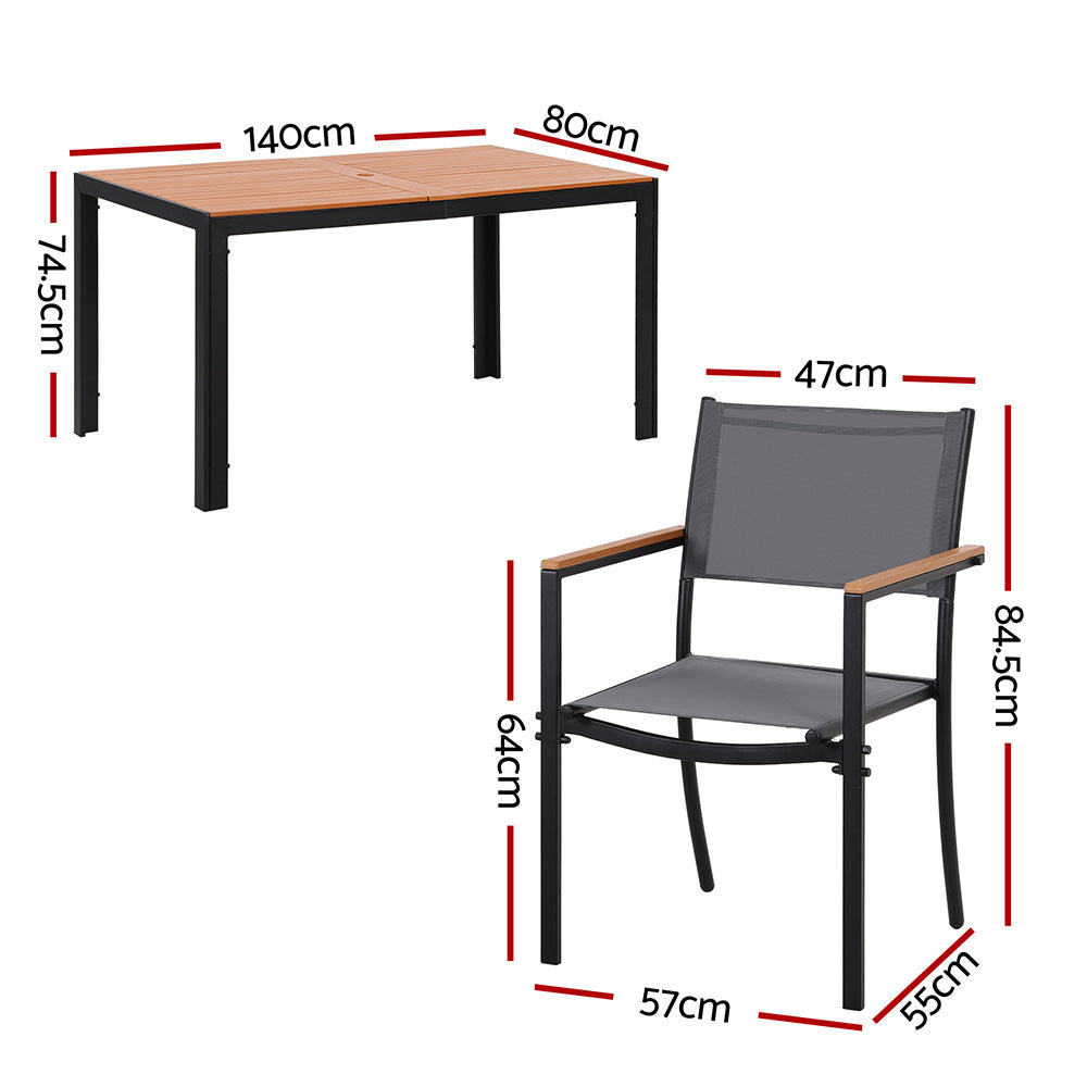Gardeon 7 Piece Outdoor Dining Set