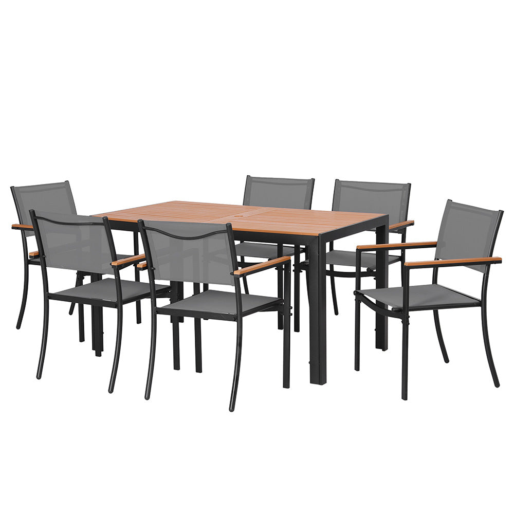 Gardeon 7 Piece Outdoor Dining Set