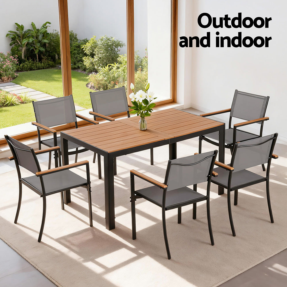 Gardeon 7 Piece Outdoor Dining Set