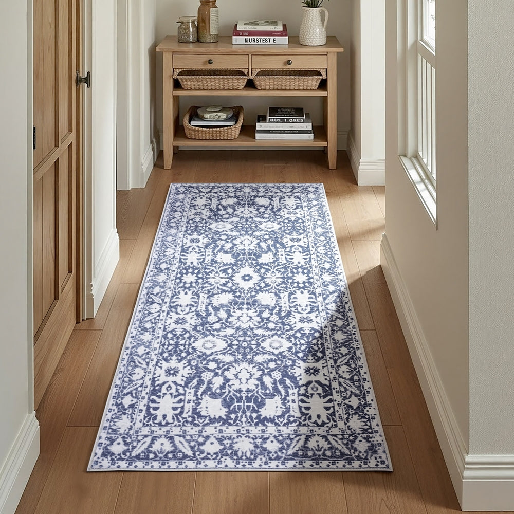 AZURE Washable Hallway Runner - 80 x 180cm