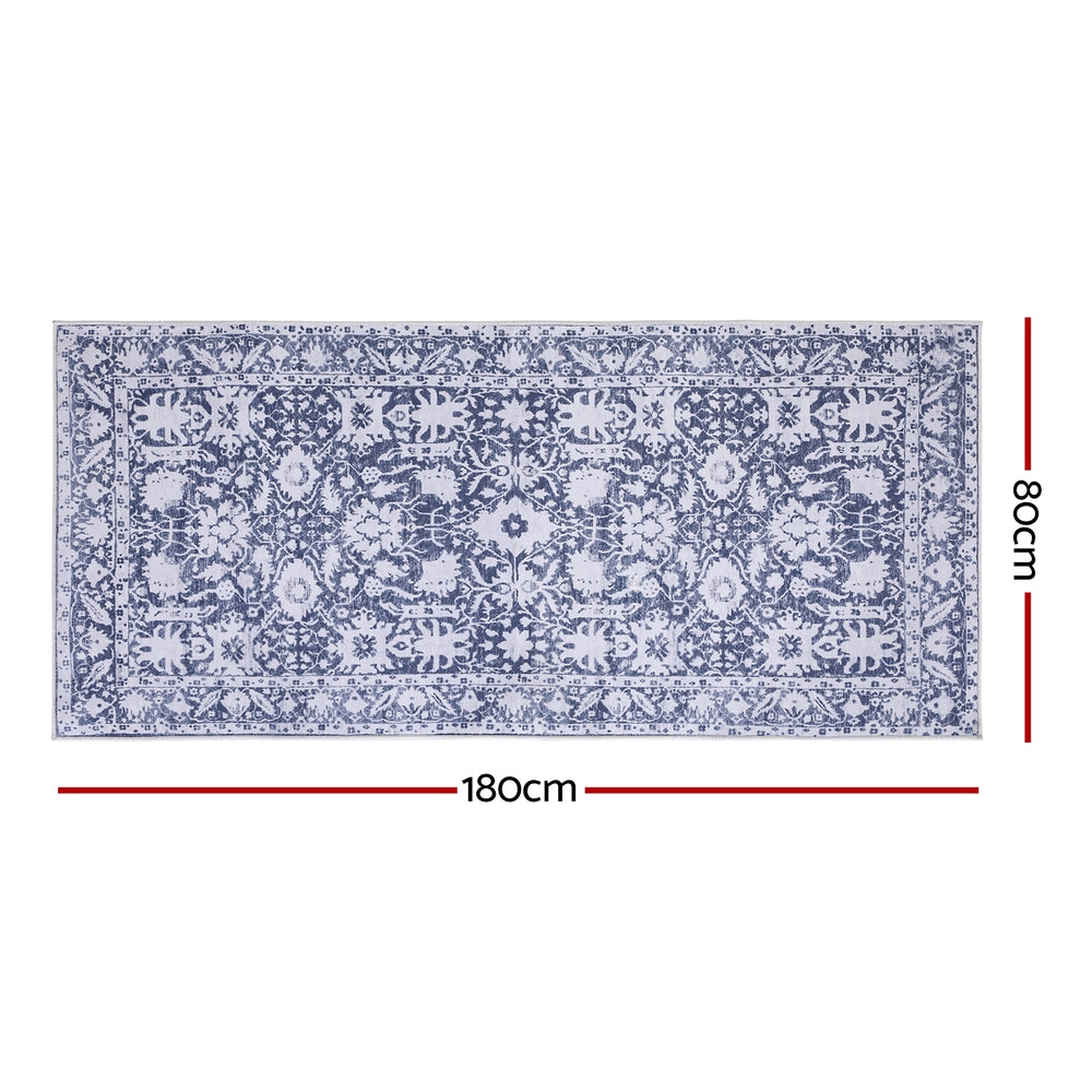 AZURE Washable Hallway Runner - 80 x 180cm