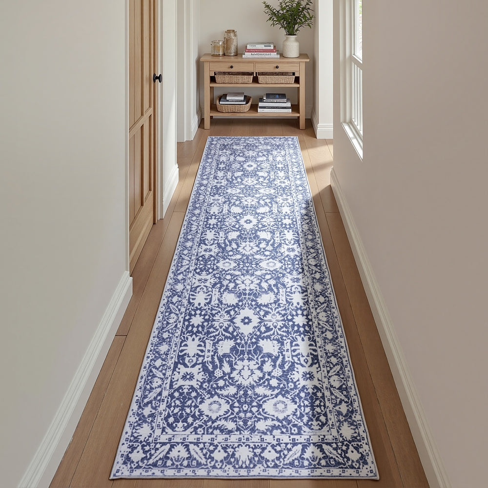 AZURE Washable Hallway Runner - 80 x 300cm