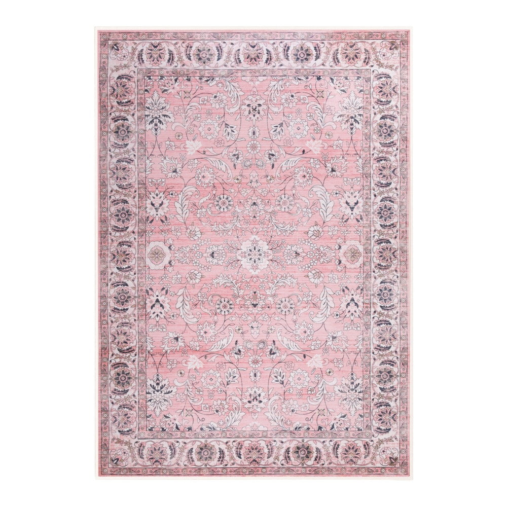 KORAL Vintage Floral Washable Rug - 240 x 340cm