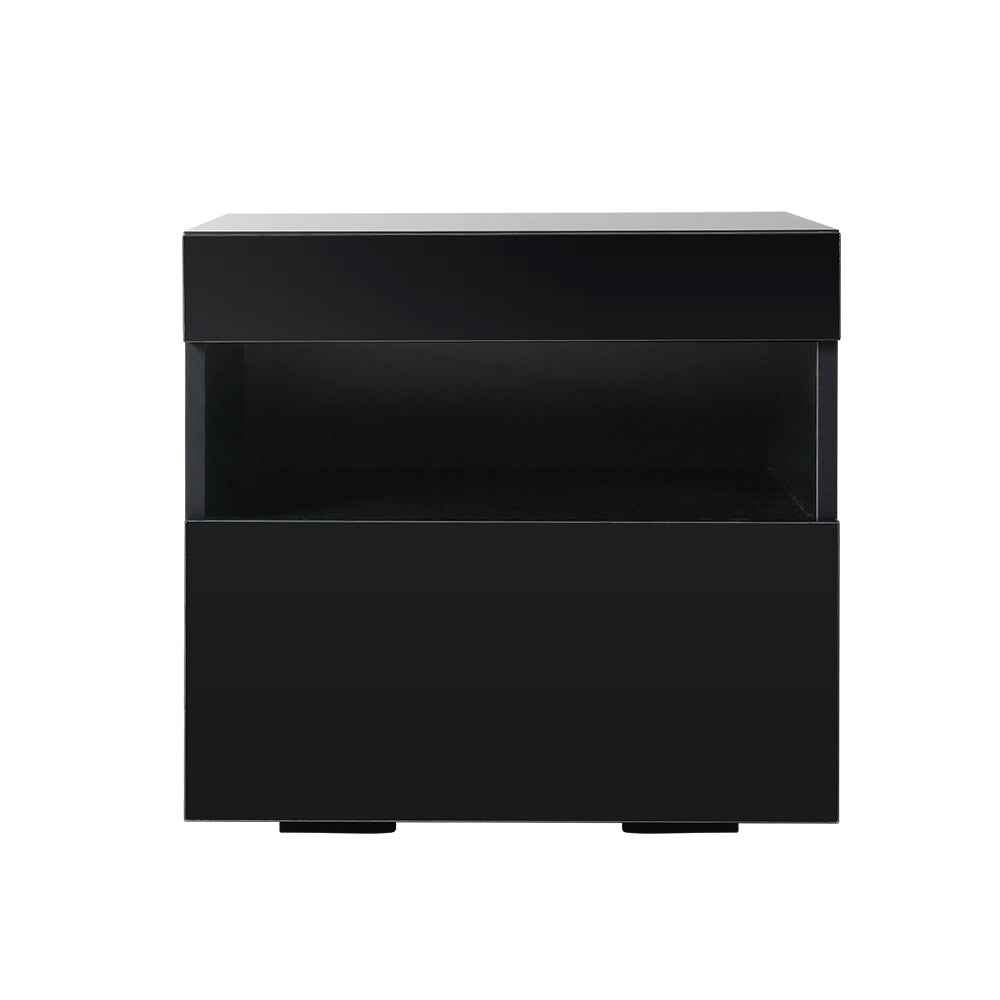 HERES LED Bedside Table - Black