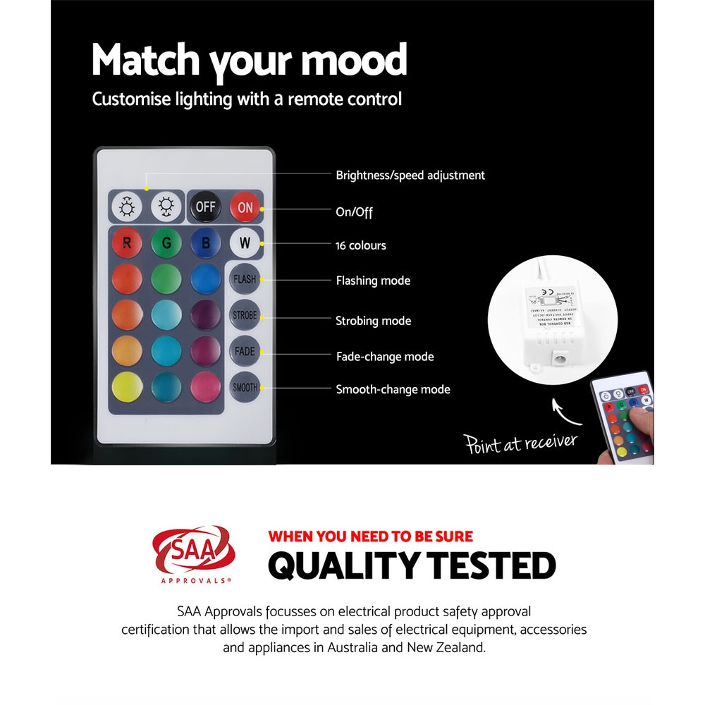 HERES LED Bedside Table - Black