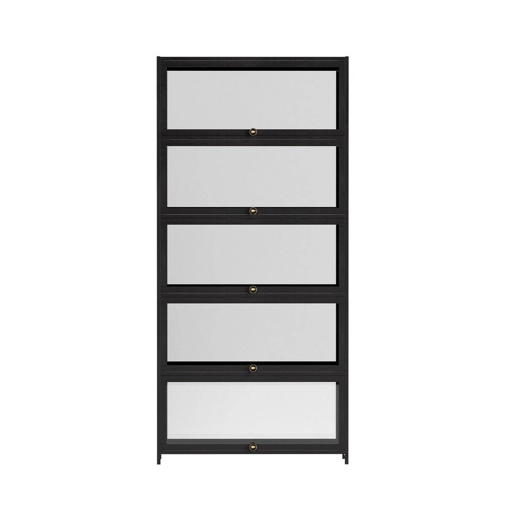 Artiss 5-Tier Display Cabinet - Black