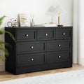 Artiss 7 Drawer Dresser - Black