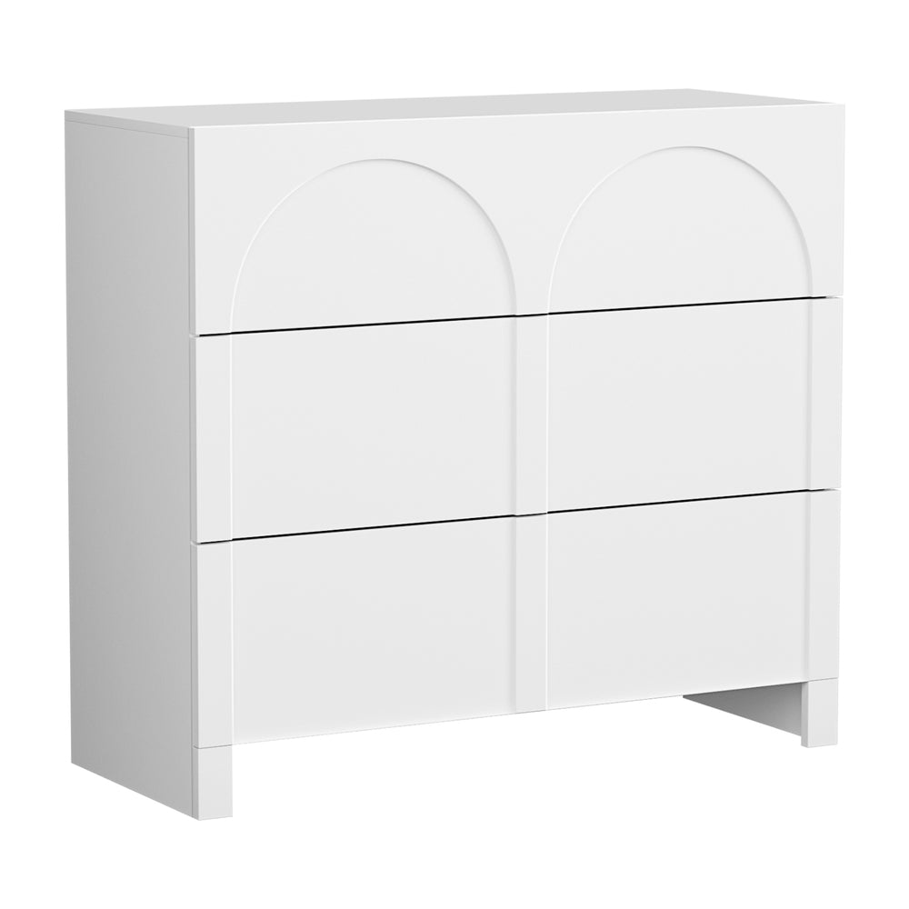 Artiss Arched Design Drawers - White
