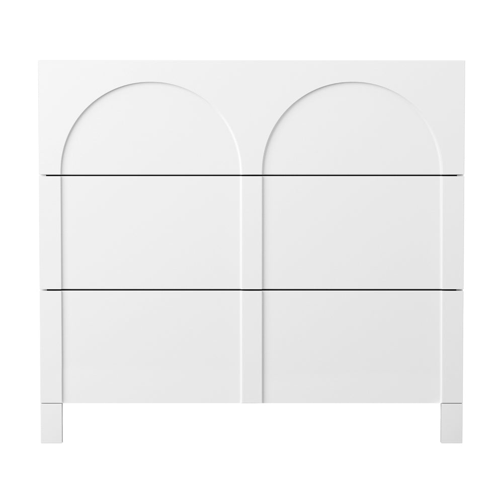 Artiss Arched Design Drawers - White