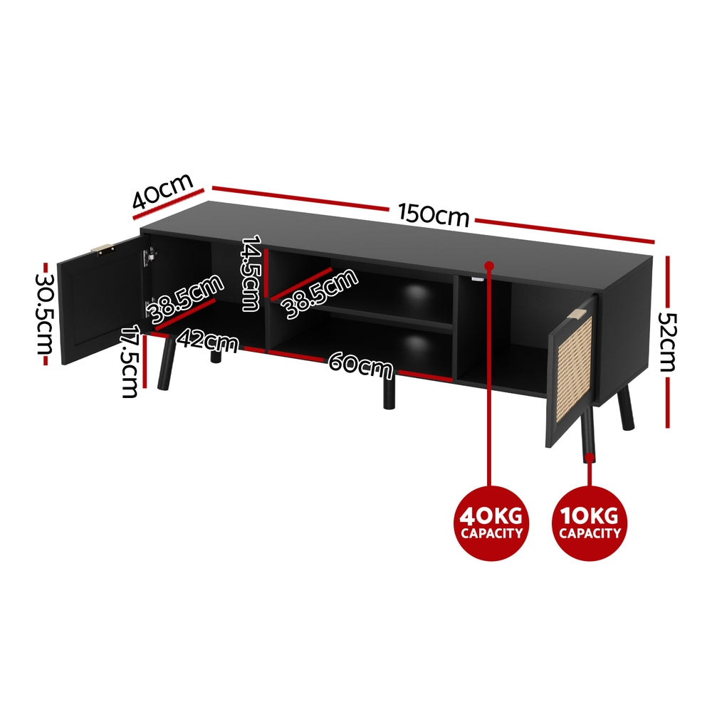 Artiss TV Unit, 150cm - Black