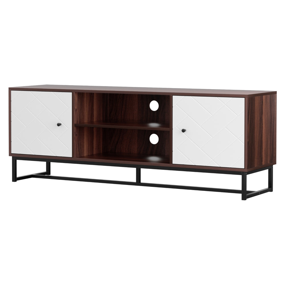Artiss TV Unit, 150cm - Walnut & White