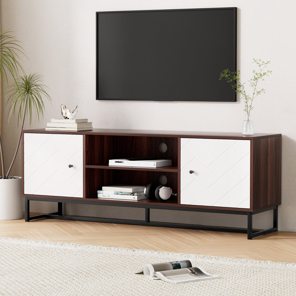 Artiss TV Unit, 150cm - Walnut & White