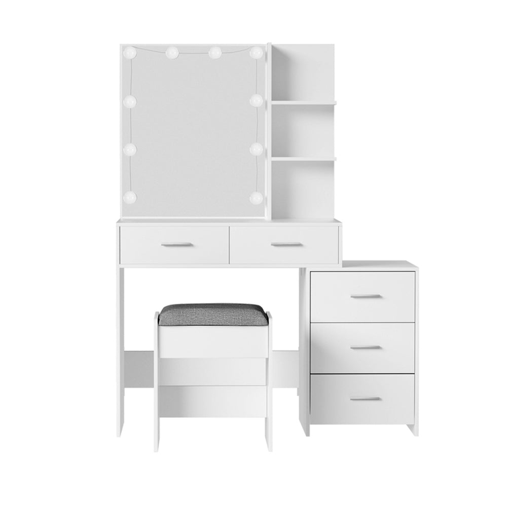 DALE Dressing Table Set - White